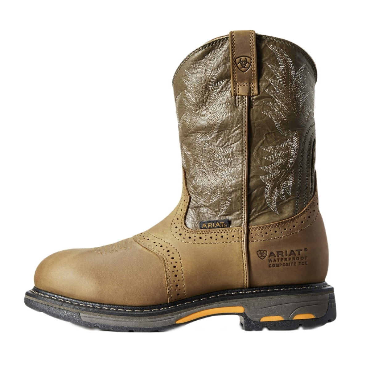 Ariat WorkHog Waterproof Composite Toe Work Boot in Bark